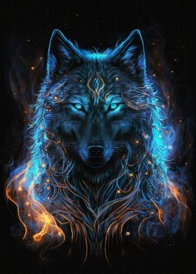 Wolf spirit portrait