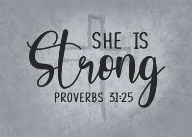 She Is Strong Jesus Christ