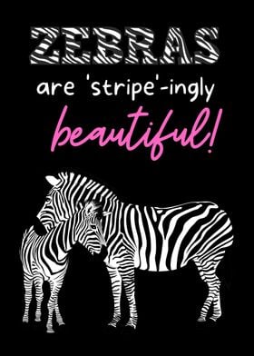 Beautiful Zebra Poster