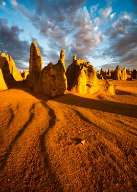 Desert sunset Australia