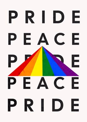 LGBTQ+ Pride Peace Love