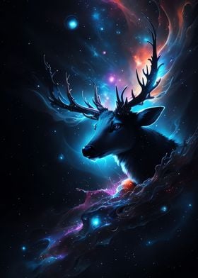 Nebula Cosmic Deer