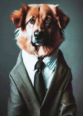 Dog in Suit