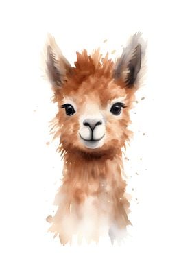 Alpaca Watercolor