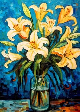 Yellow Lilies Van Gogh Art