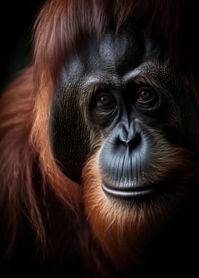 Curious orangutan