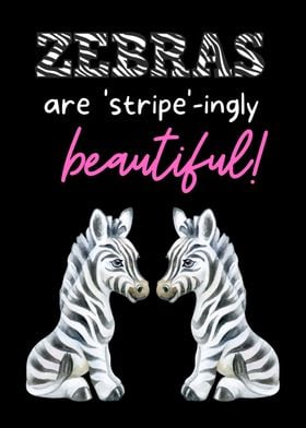 Beautiful Zebra Poster