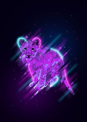 Neon Lion Cub
