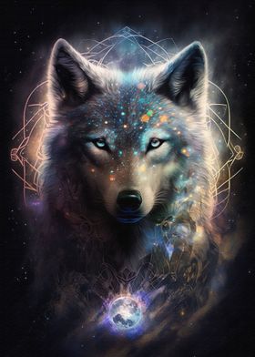 Wolf spirit portrait