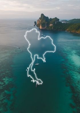 Thailand Country Map