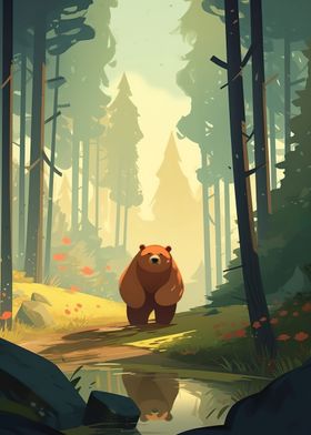 Cute Forest Bear