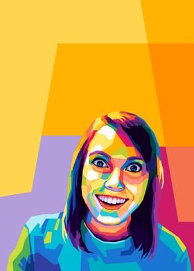 Glared meme wpap pop art