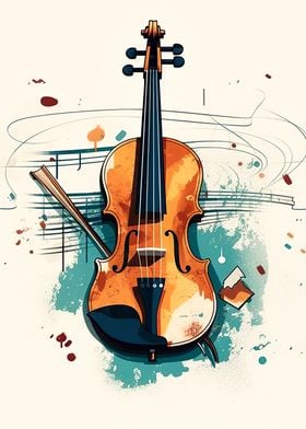 violin vintage 