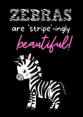 Beautiful Zebra Poster