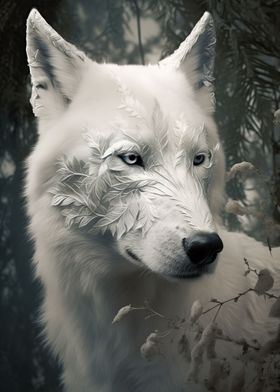 Luminous Eyes Wolf Artwork