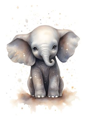 Elephant Watercolor