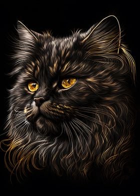 Cat Black gold