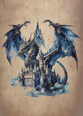 Dark Fairy tale dragon