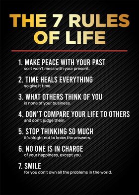 the 7 rules of life