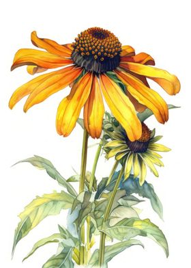 Black eyed Susan Art