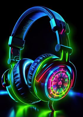 headphone neon