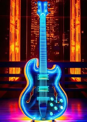 Neon Serenade Guitar