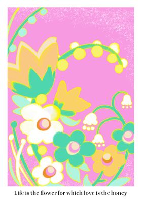 Blooms Flower Art Print