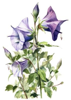 Bellflower Watercolor