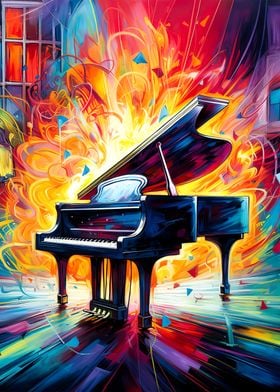 piano colorfull