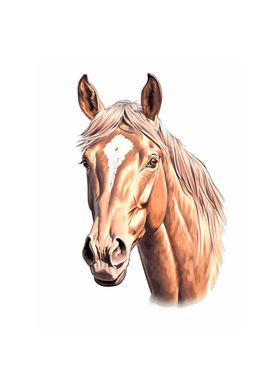 Horse Head Face Equestrian