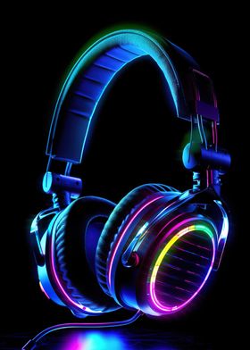 headphone neon