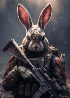 Animal Soldier Rabbit