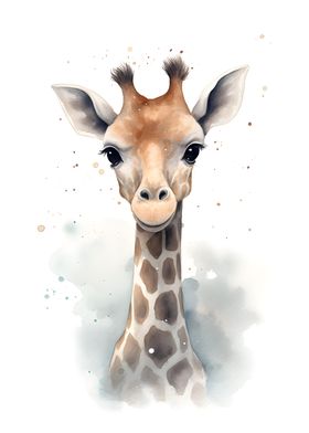 Giraffe Watercolor
