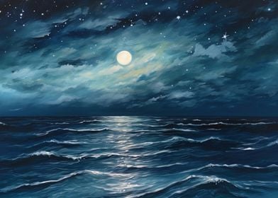 Moonlight At Sea