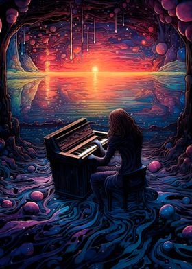 piano colorfull