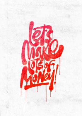 Hustle make money graffiti