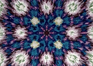 Blue floral pattern 