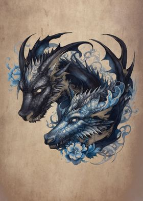 Dark Fairy tale dragon