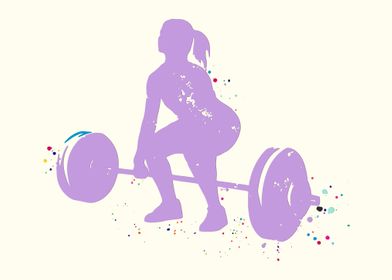 Woman Weight Lifter 