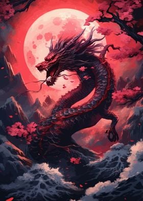 Dragon And Sakura Japan