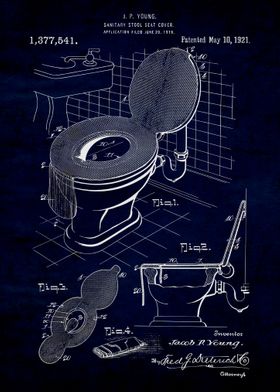 Toilet Seat Cover 1921