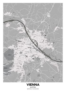 Vienna Austria streetmap