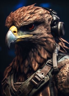 Animal Soldier Hawk