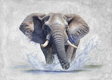 Water Loving Elephant