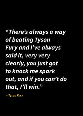 Tyson Fury quotes motivati