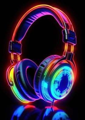 headphone neon