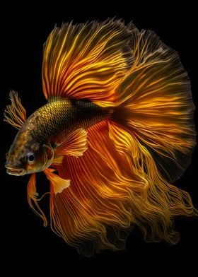 Bettas gold fish