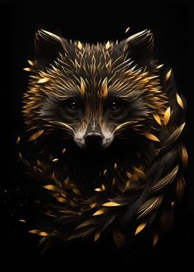 Raccoon Black Gold