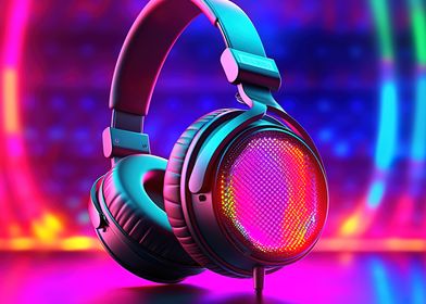 headphone neon