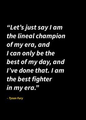 Tyson Fury quotes 